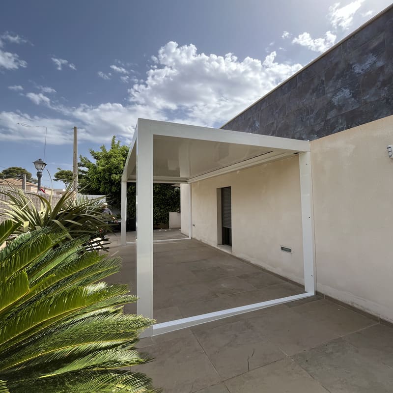 Estructura de aluminio de pérgola para exterior